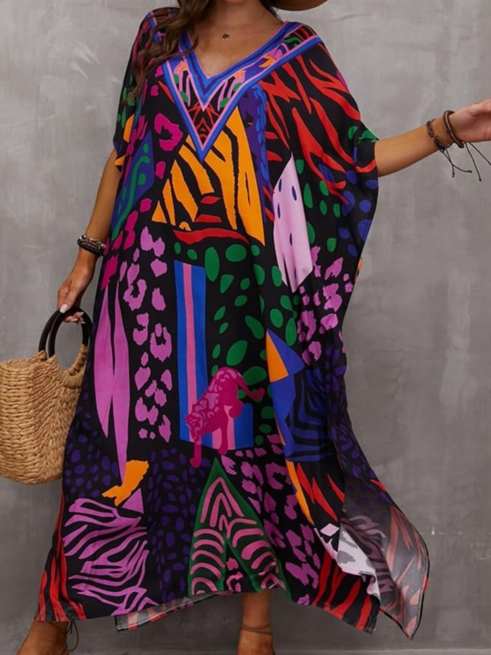 Oversized moo moo boho Dress